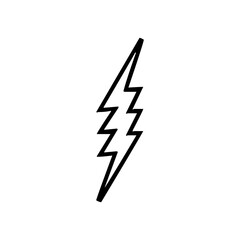 Lightning icon. lightning glyph. thunder icon. electricity icon. flash icon