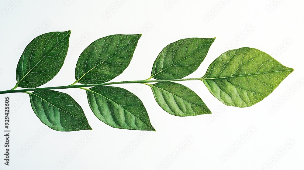 Poster branch leaves or green leaf isolated tree leaf frame : generative ai