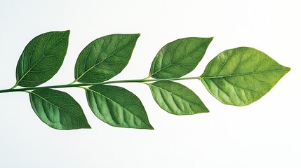 Naklejka premium branch leaves or green leaf isolated Tree Leaf Frame : Generative AI