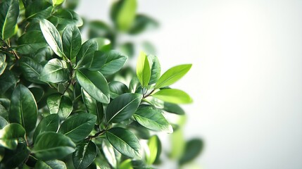 Obraz premium Bush shrub green tree isolated tropical plant with clipping path : Generative AI