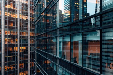 Fototapeta premium Urban landscape from top floor, great for architecture and city views