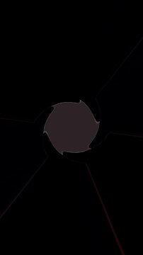Abstract background moving stripes and flashing with shining light dots. Animation with circles	
