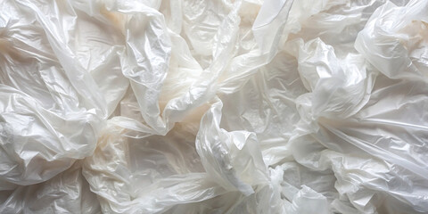 Obraz premium texture crumpled white plastic bag