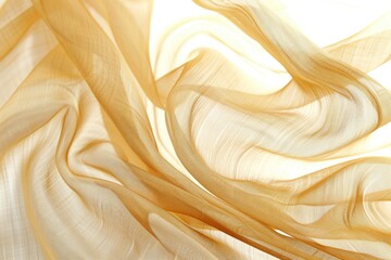 A close-up image of a delicate sheer fabric