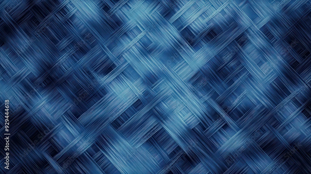 Poster a textured blue background with woven patterns, suitable for design projects.
