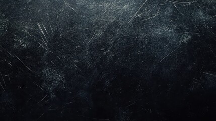 A textured dark surface with scratches and marks, suitable for backgrounds or graphic design.
