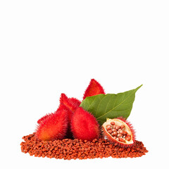 Bixa Orellana - Annatto seeds. Red food coloring and seasoning