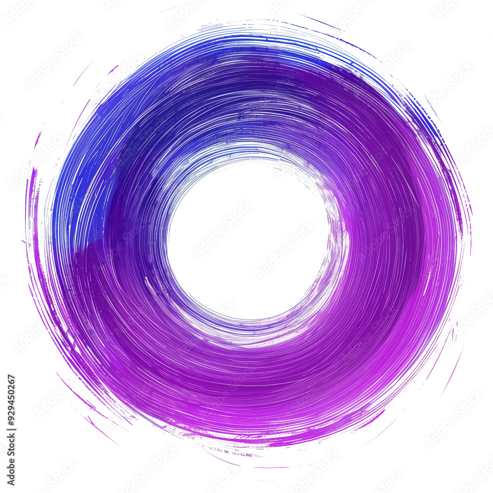 Wall mural png colorful abstract circle with gradient hues