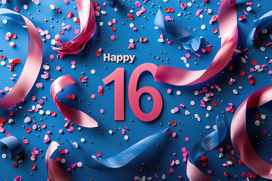 Sweet sixteen: text happy 16 years, the milestone birthday with joy and festivity, the transition from childhood to young adulthood with cherished memories, family, and friends