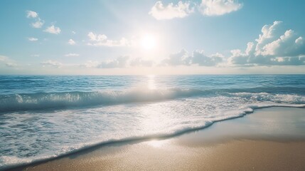 Fototapeta premium Horizon beach ocean sunlight outdoors nature.