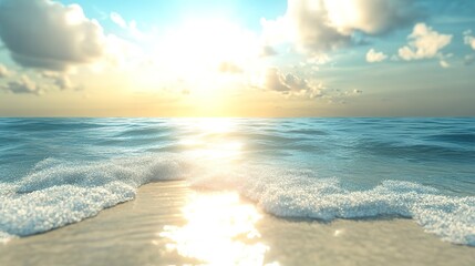 Obraz premium Horizon beach ocean sunlight outdoors nature.