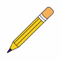 Pencil isolated stock illustration