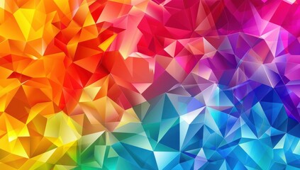 Colorful background with triangles and polygonal shapes