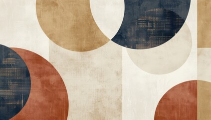 Abstract Circles with  Organic Texture