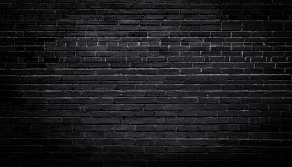 Fototapeta premium the dark side black brick wall background