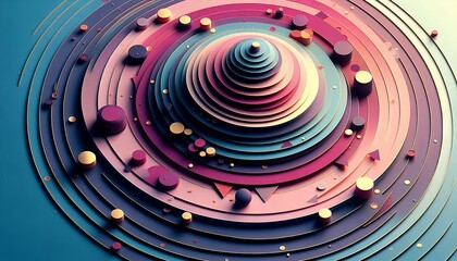 Obraz premium Geometric Symphony 8K Wallpaper