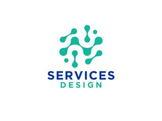 Abstract Initial Letter N Logo. Geometric Shape Origami Style isolated on White Background. Use for Business and Branding Logos.