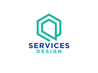 Abstract Initial Letter Q Logo. Origami Style isolated on White Background. Usable for Business and Branding Logos.