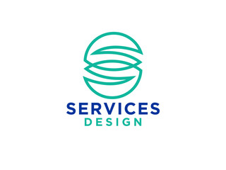 Green Nature Logo. Abstract Leaf symbol Vector Logo