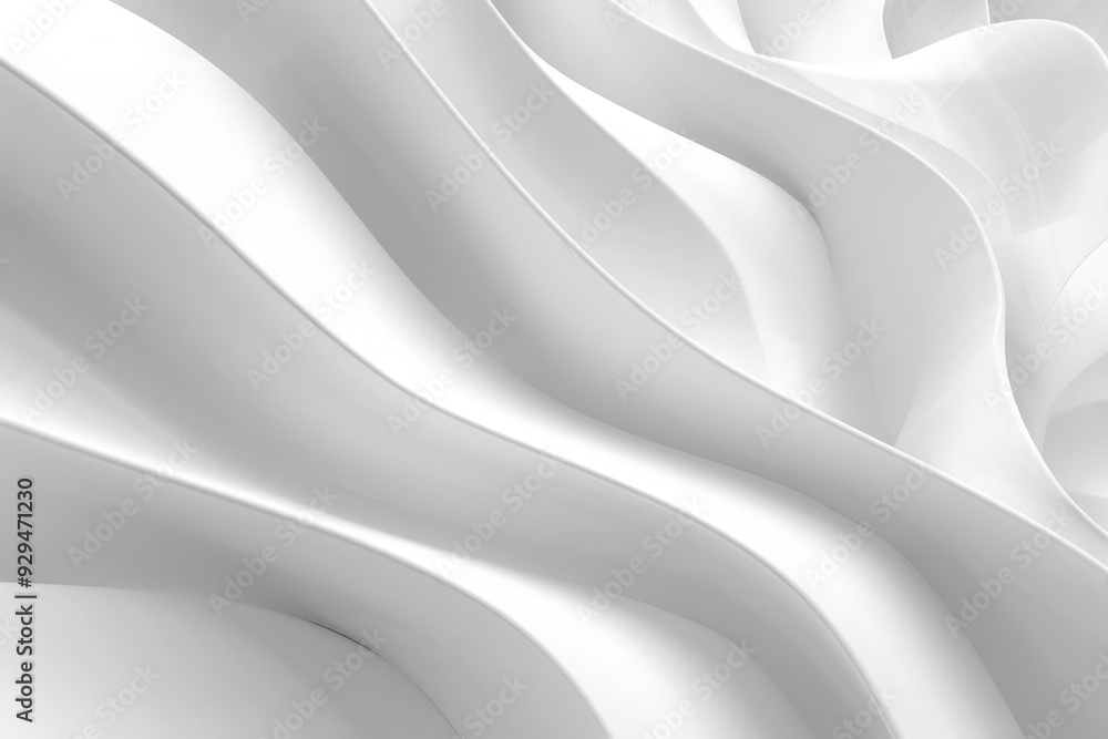 Poster A close-up shot of a white abstract background with no distractions or objects in sight