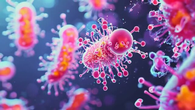 animation of bacteria