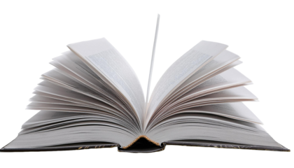 A open book on transparency background PNG 