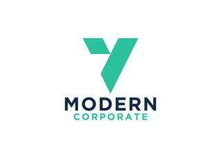 Abstract Initial Letter Y Logo. Hexagonal Shape with Negative Space Y Icon Arrow Style. Usable for Business, Branding and Building Logos