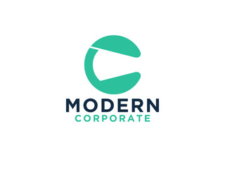 Initial Letter C Security Logo Lock Icon