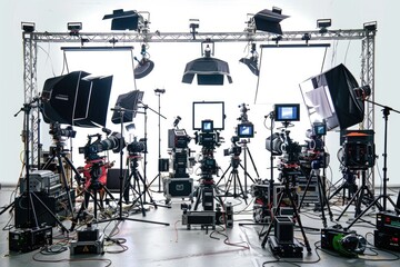 A room filled with various machinery and tools, ideal for use in industrial settings or as a backdrop for DIY projects