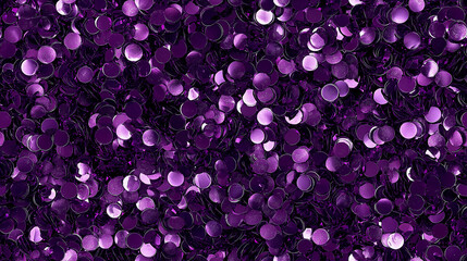 Obraz premium glittering amethyst purple sequin texture with scattered silver and black accents
