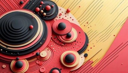 Obraz premium Geometric Symphony 8K Wallpaper