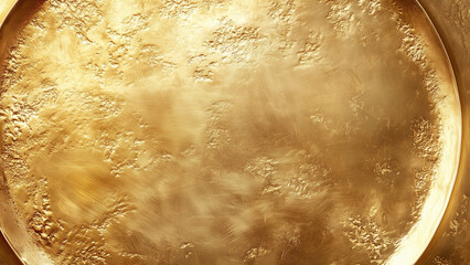 Minimalist Gold Plate Surface