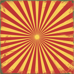 yellow and red rays, gradient as a background for a comic book or a vintage picture, generative AI