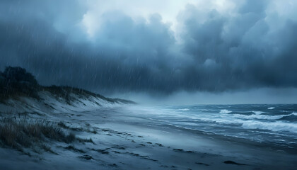 Obraz premium rainy day scene wallpaper