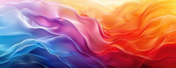 Obraz premium Abstract Wavy Colorful Design