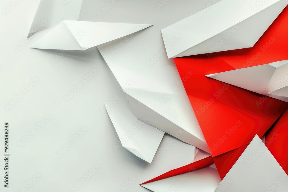 Poster close-up shot of a red and white wall with texture and pattern, great for decorative or design purpo