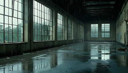 rainy day scene wallpaper