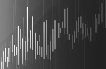 Modern stock market chart background vector design for presentation
