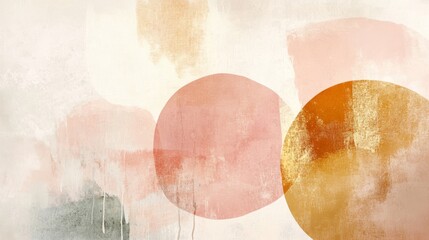 Fototapeta premium Abstract minimalistic boho background. Boho art concept