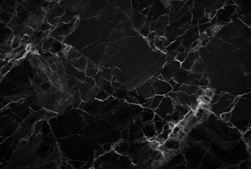 Black Marble with White Veins Texture