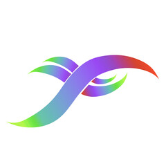 abstract design elements with colorful gradients