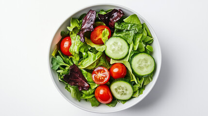 salad with tomatoes and cucumbers