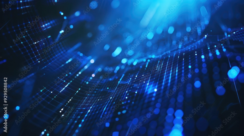 Poster abstract digital network and technology background