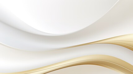 Abstract background with golden and white waves.