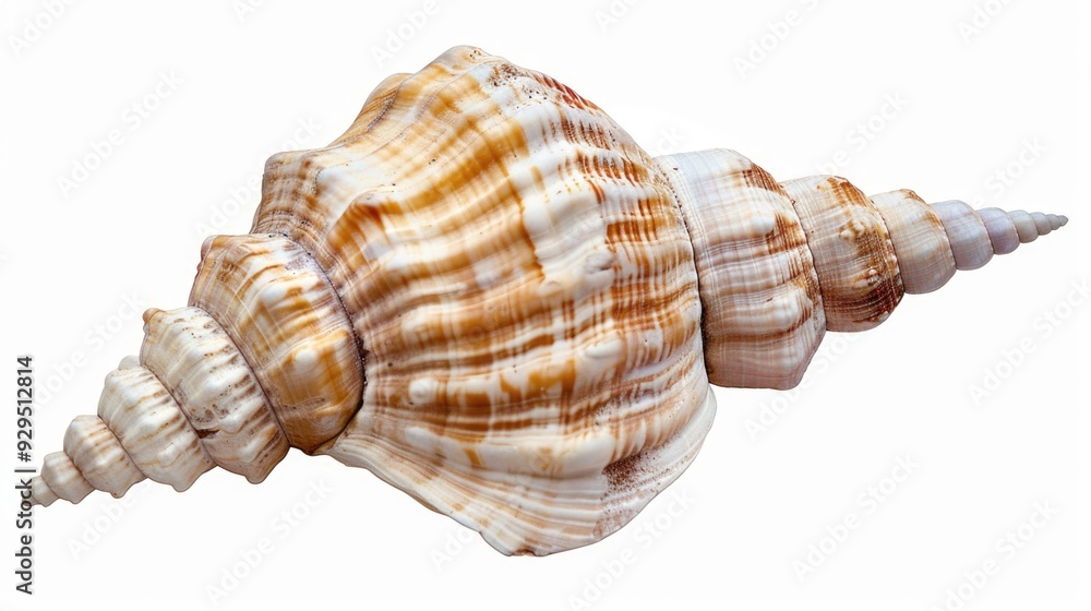 Poster a high-quality image of a shell in close-up, suitable for use in various design projects