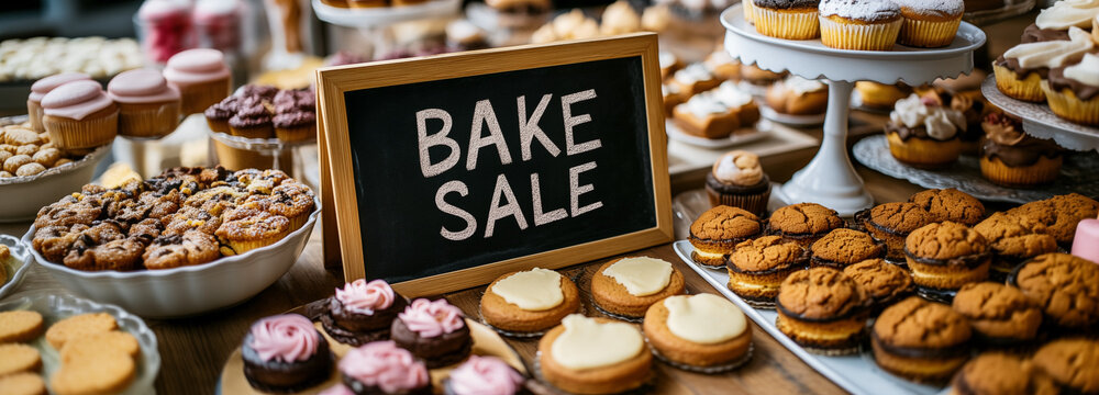 Bake Sale Sign - Powered by Adobe