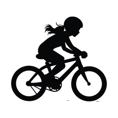 Obraz premium Baby kids bicycle silhouette