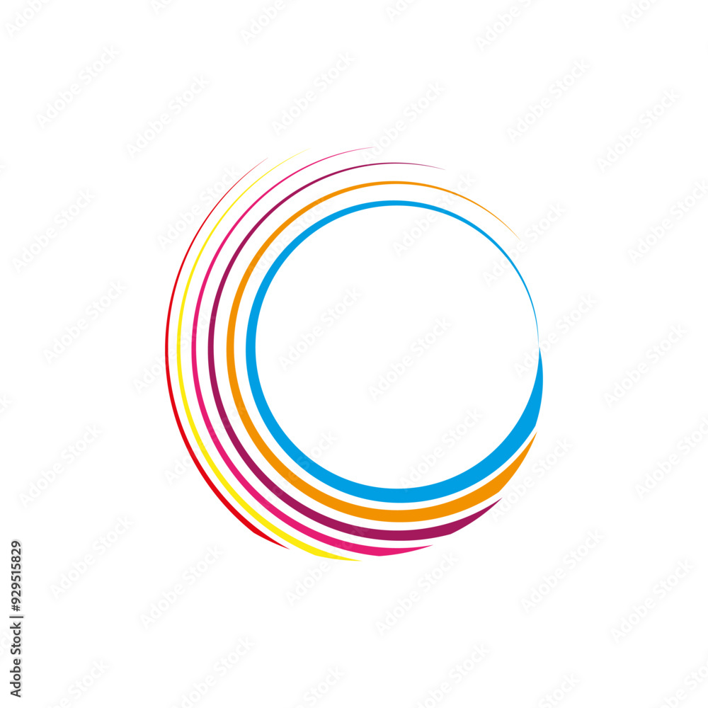 Poster abstract circular spiral icons. dynamic black and grey gradient lines. modern vector symbols. clean 