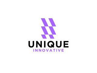 Initial Letter B Logo. Linear Rounded Style isolated on White Background. Usable for Business and Branding Logos.