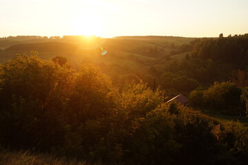 sunrise in the mountains